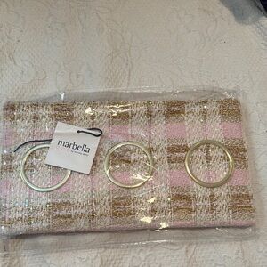 NEW MARBELLA Pink and Gold Women's Purse